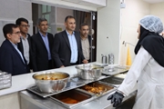 رییس دانشکده علوم پزشکی گراش از سلف سرویس دانشجویی بازدید و با دانشجویان دیدار کرد