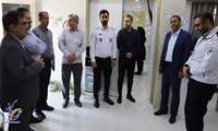 دیدار فرماندار و رییس دانشکده علوم پزشکی گراش با پرسنل اورژانس ۱۱۵